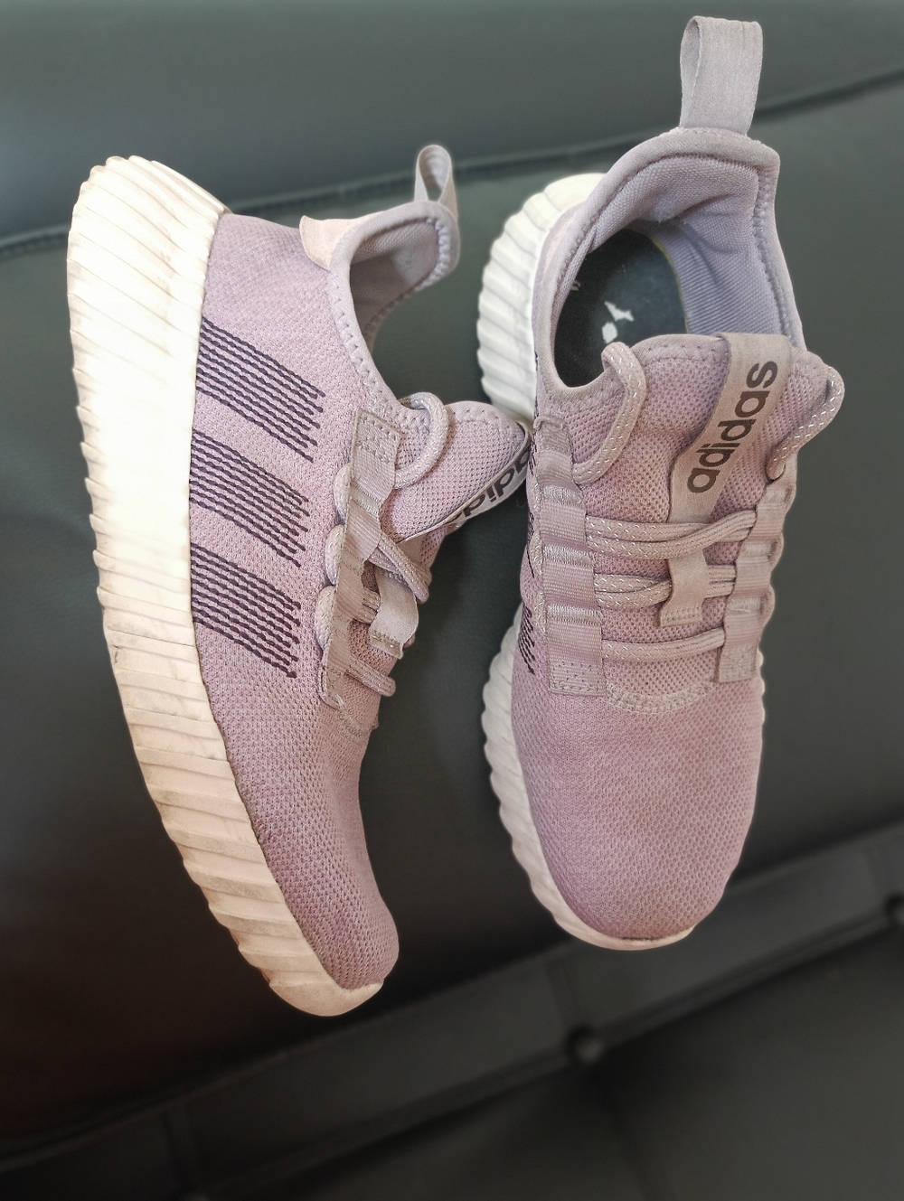 Adidas Kaptir Flow Sneakers Athletic Shoes Size 9 Lavender - Picture 3 of 16